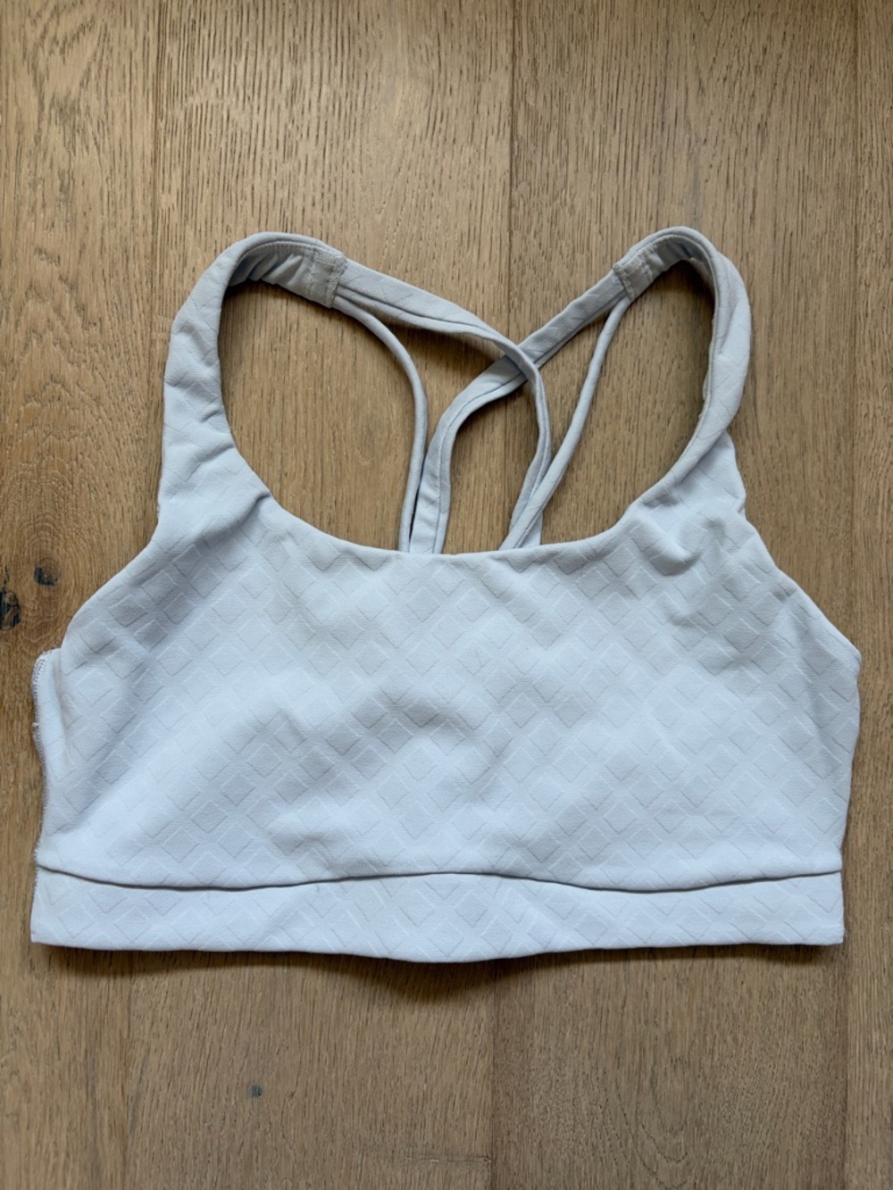 EUC energy jacquard bra *evolve trace texture starch blue size small lululemon - Picture 4 of 16